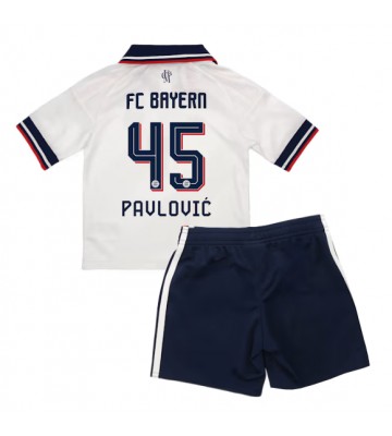 Bayern Munich Aleksandar Pavlovic #45 Udebanetrøje Børn 2026-27 Kortærmet (+ Korte bukser)